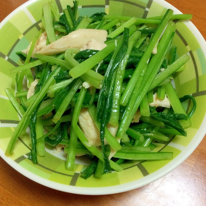 みぶな胸肉だし醤油練り梅レモン和え